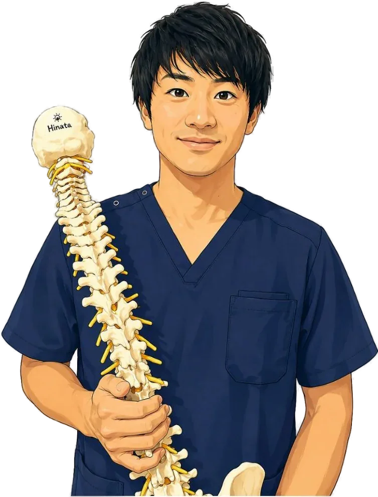 カイロプラクター 新保遼（イラスト）